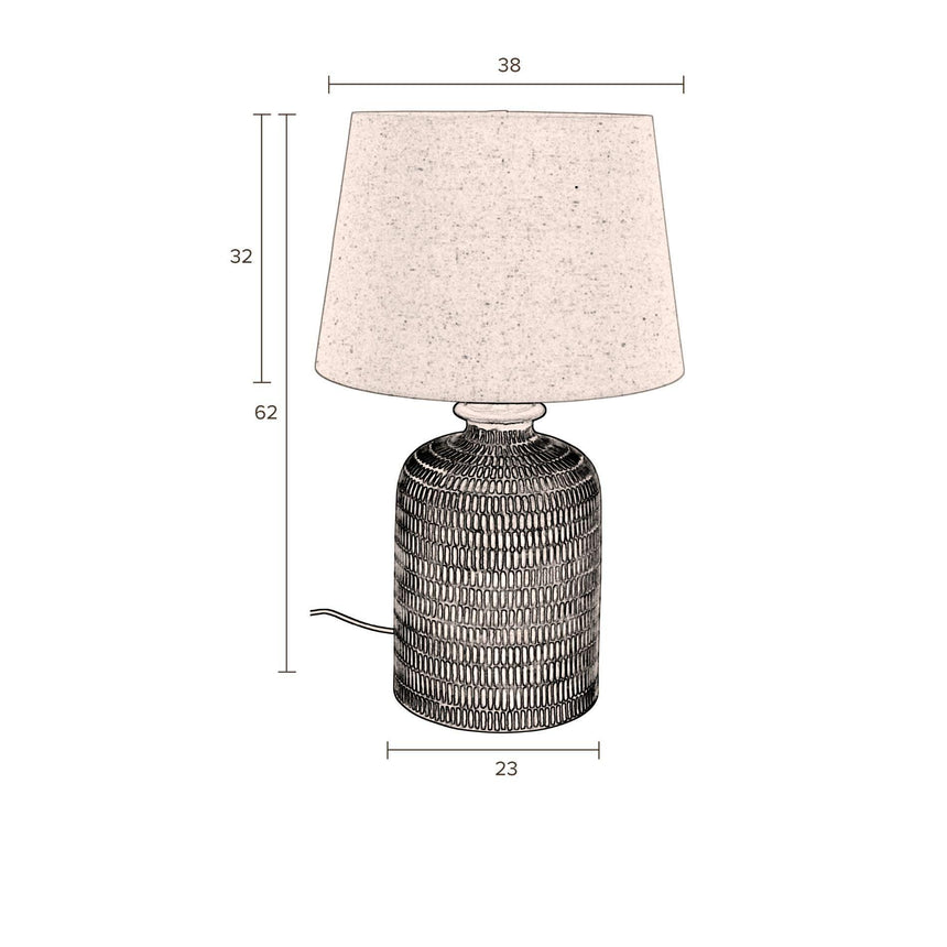 Russel szövet asztali lámpa-5