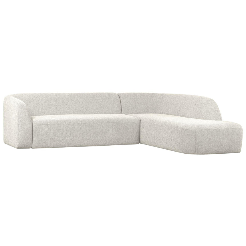 Sloping jobbos szövet sarokkanapé-8