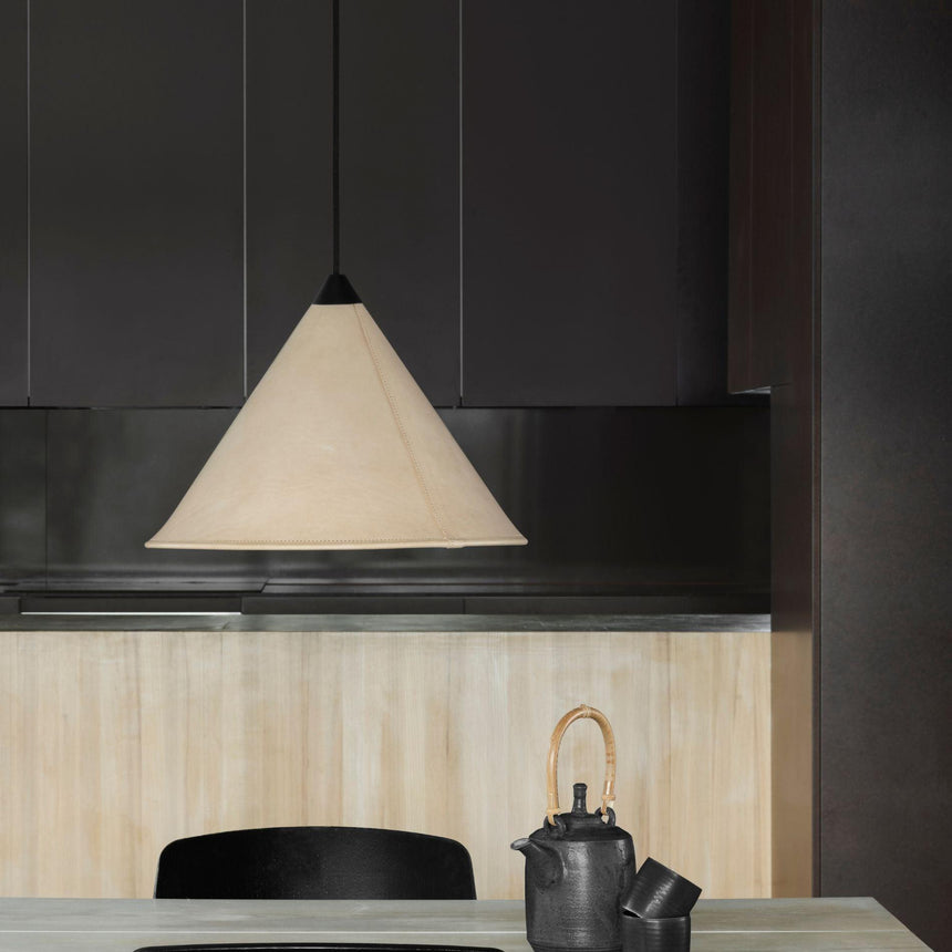 Namibia bőr függőlámpa nagy-3