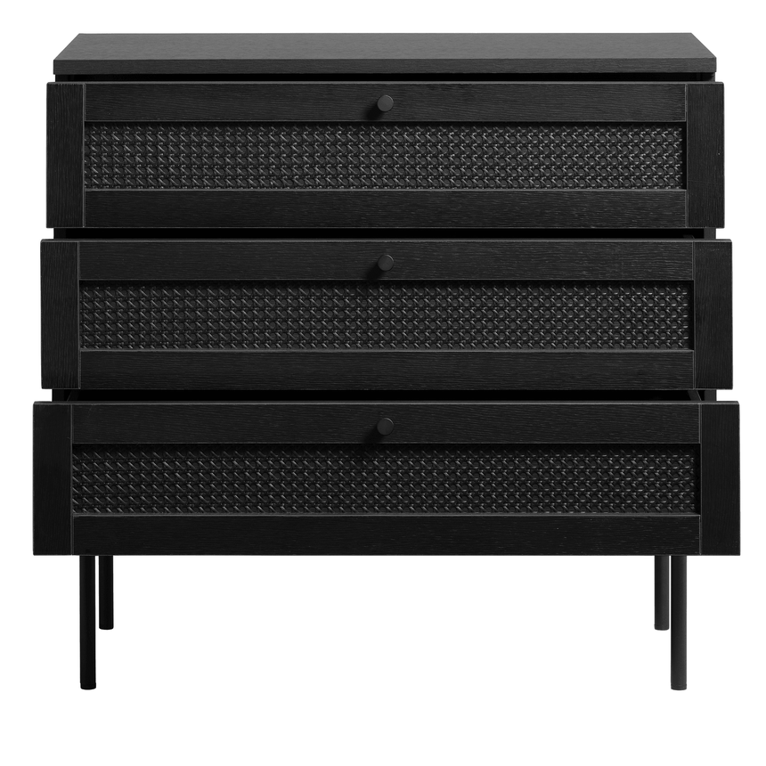 Pensacola 3 fiókos fa komód-2