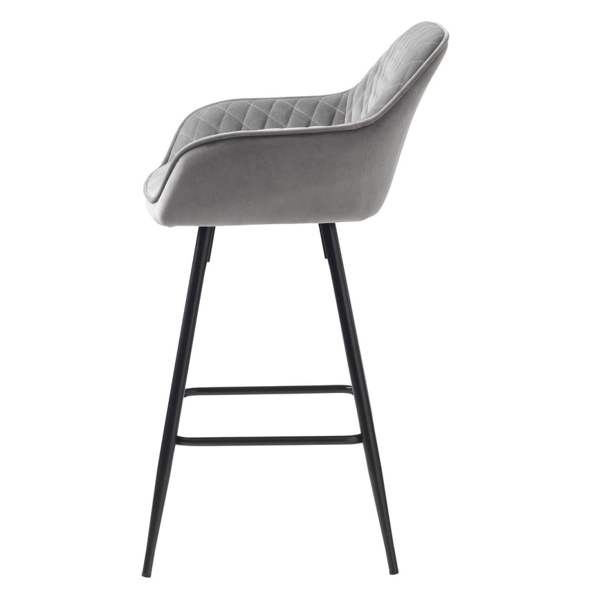 Milton alacsony textilbőr bárszék-11