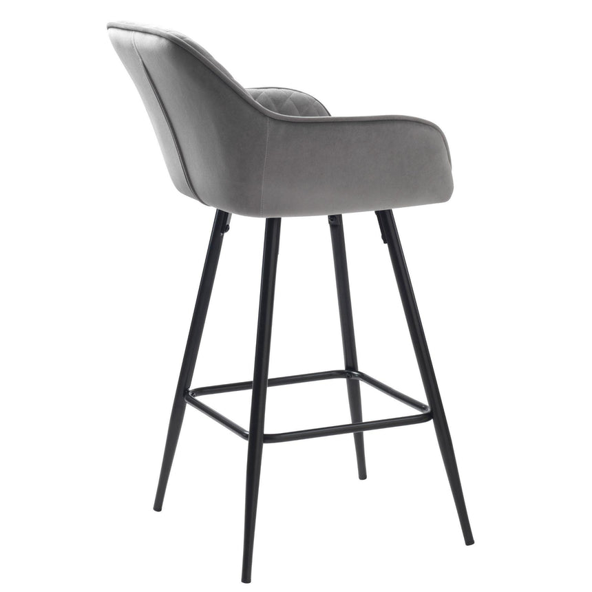 Milton alacsony textilbőr bárszék-12