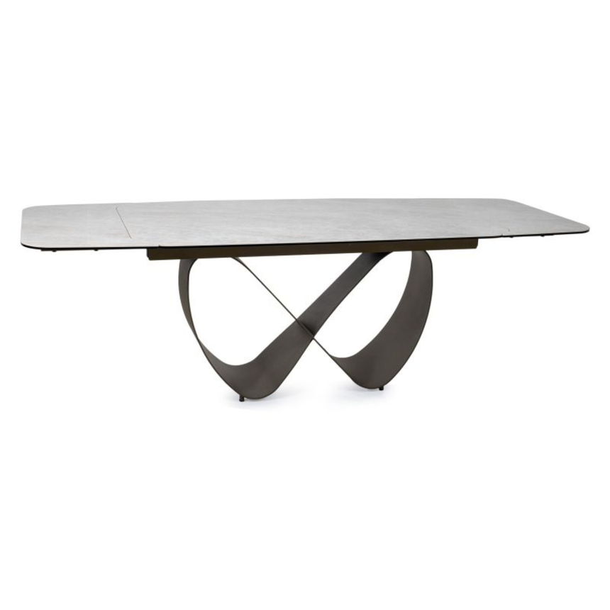 Infinity bővíthető étkezőasztal – Kerámia tetővel és fém vázzal, 160-240 cm