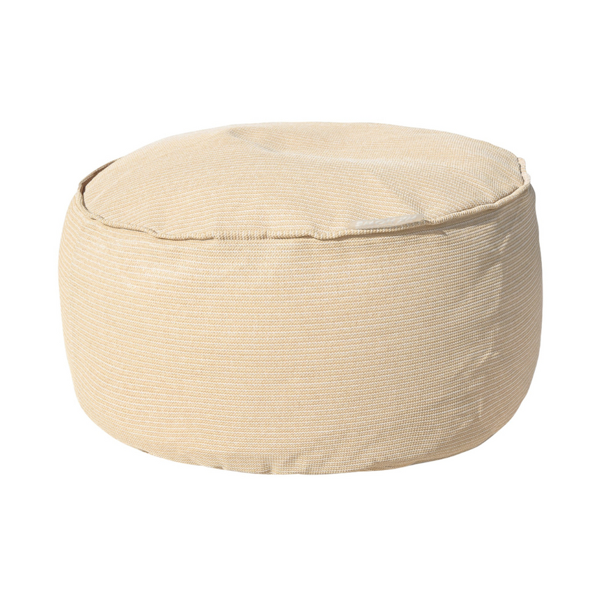 Rafia hatású szövet kerti puff Ø70