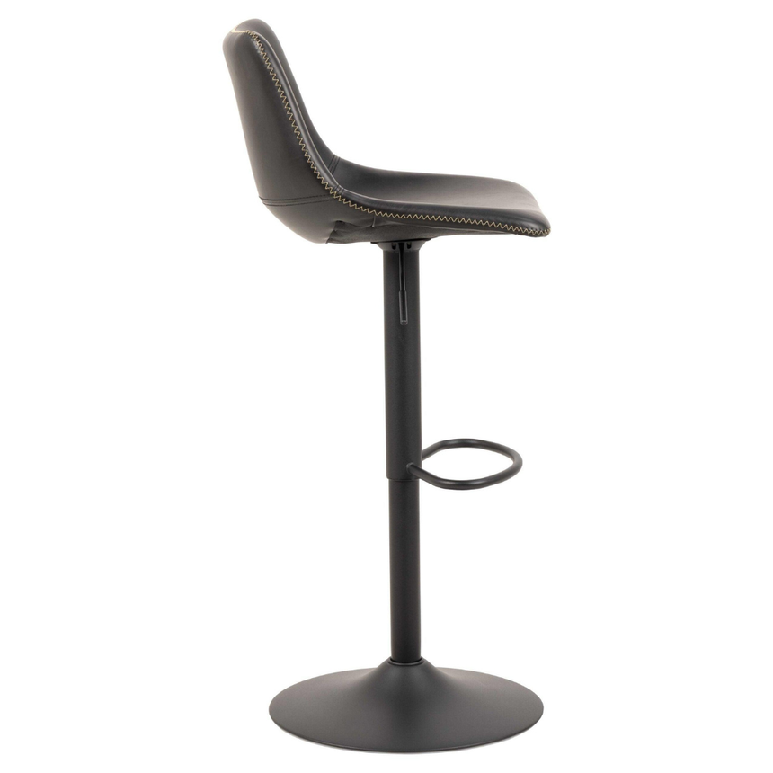 Oregon textile leather bar stool with air suspension legs