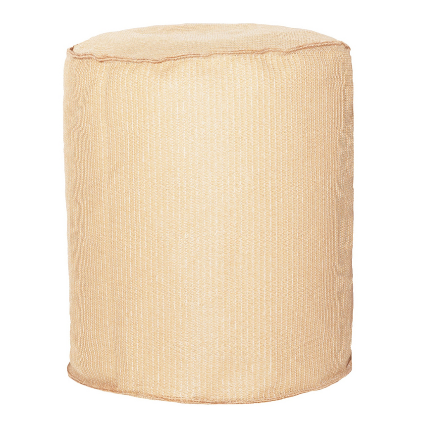 Rafia hatású szövet kerti puff Ø45