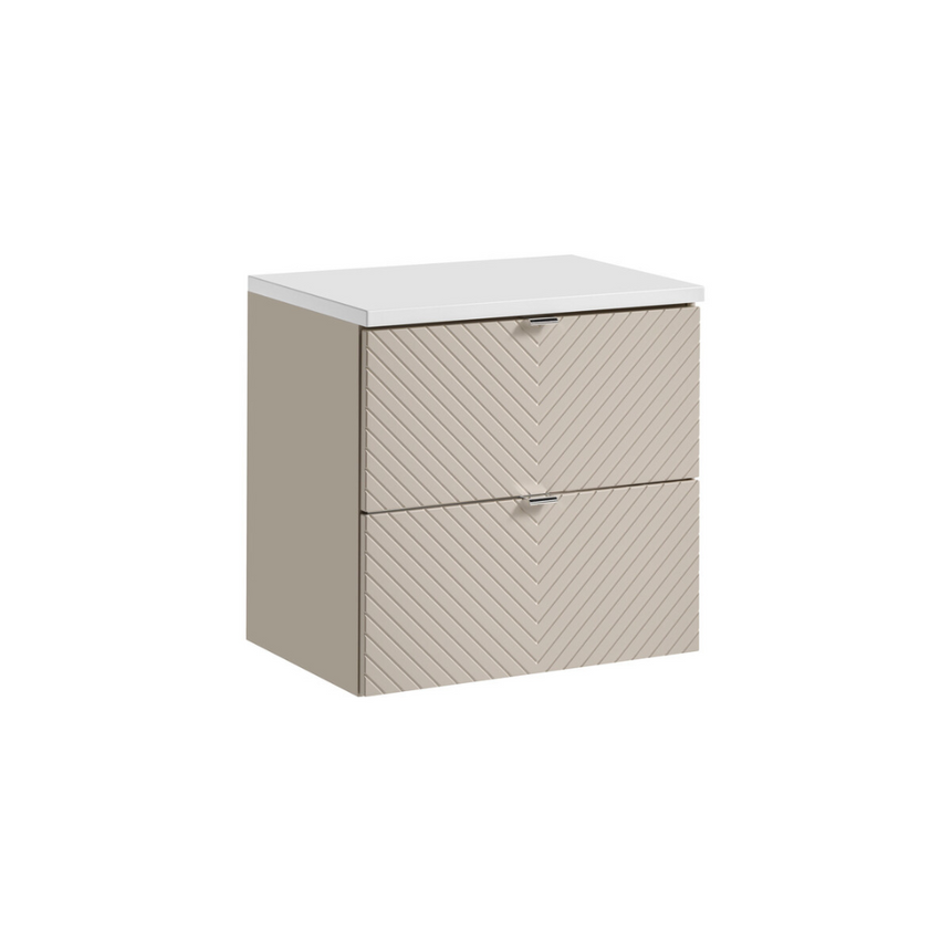 Baggy woven chenille pouf