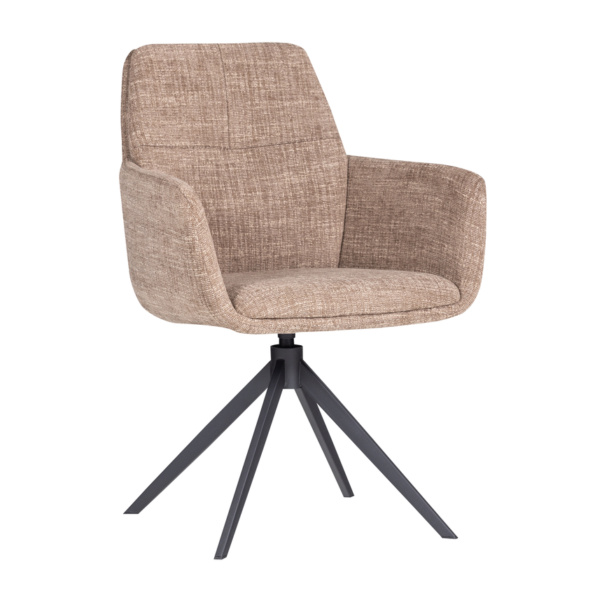 Grant karfás étkezőszék – Sand melange szövet