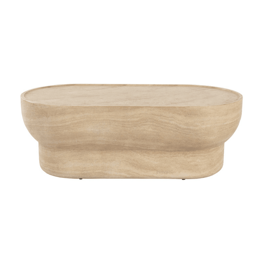 Noble concrete coffee table oval