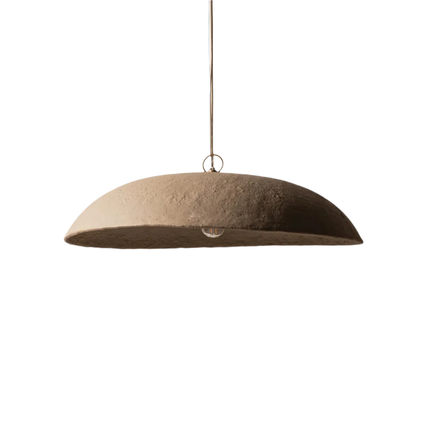Calantha papier-mâché pendant lamp