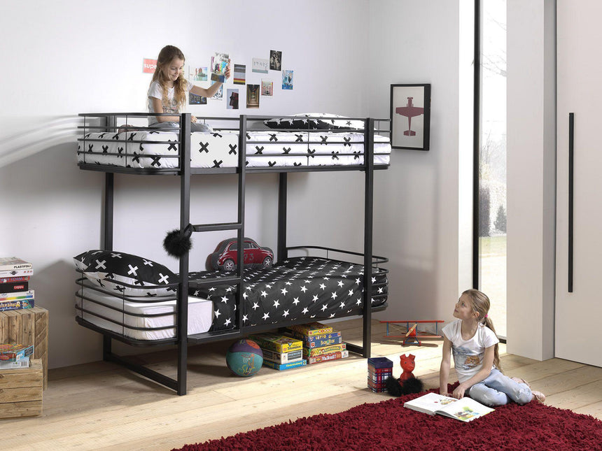 Oscar metal bunk bed, 90x200