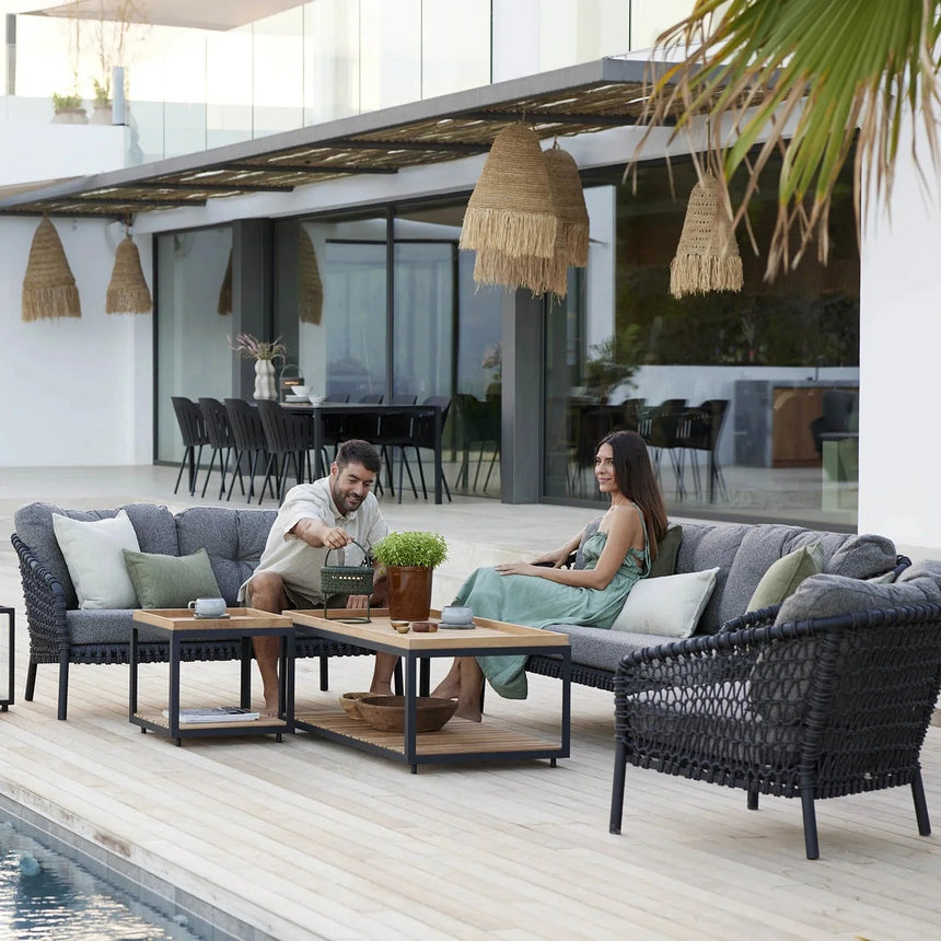 Ocean 2 személyes szövet kerti kanapé