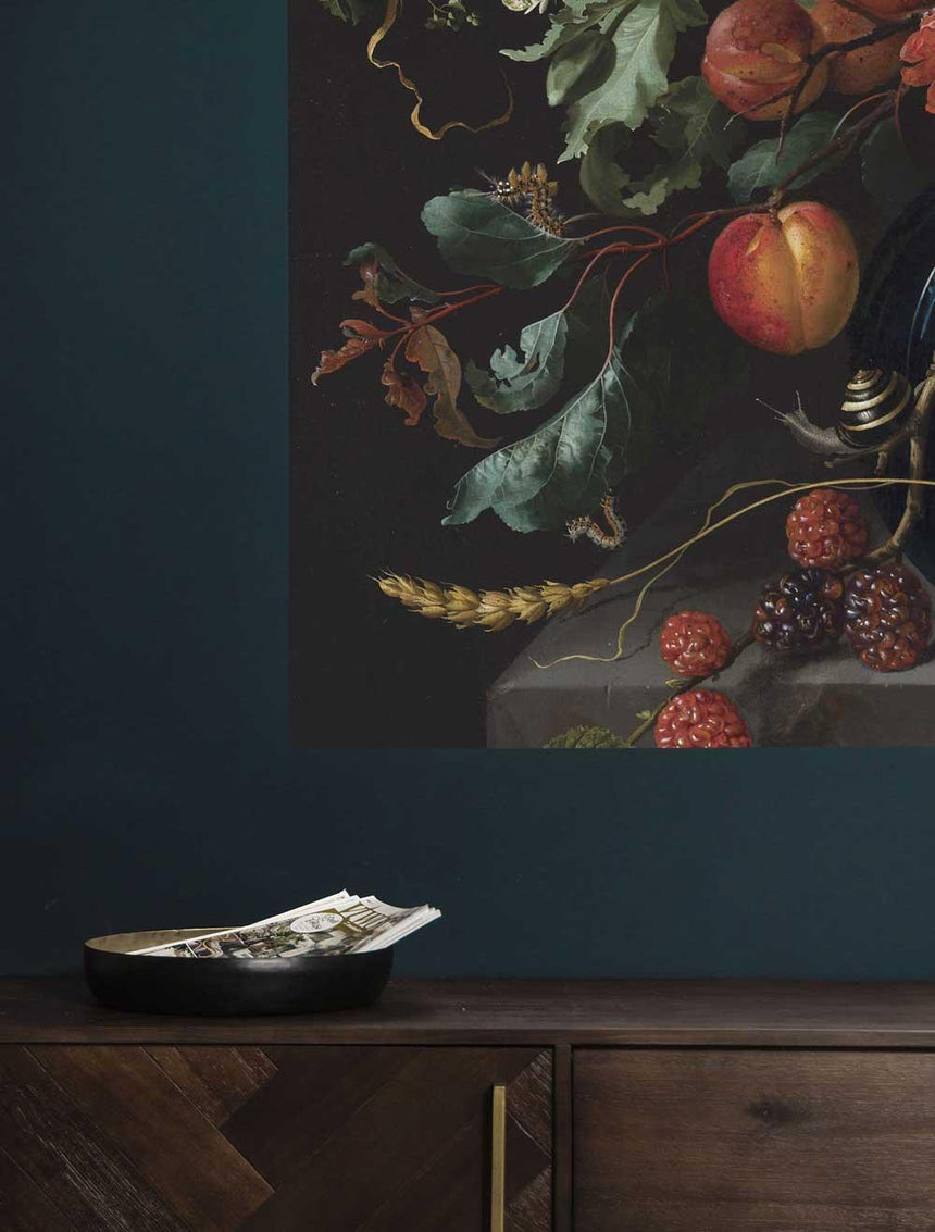 Golden Age Flowers 3 négyzet alakú tapéta panel-1