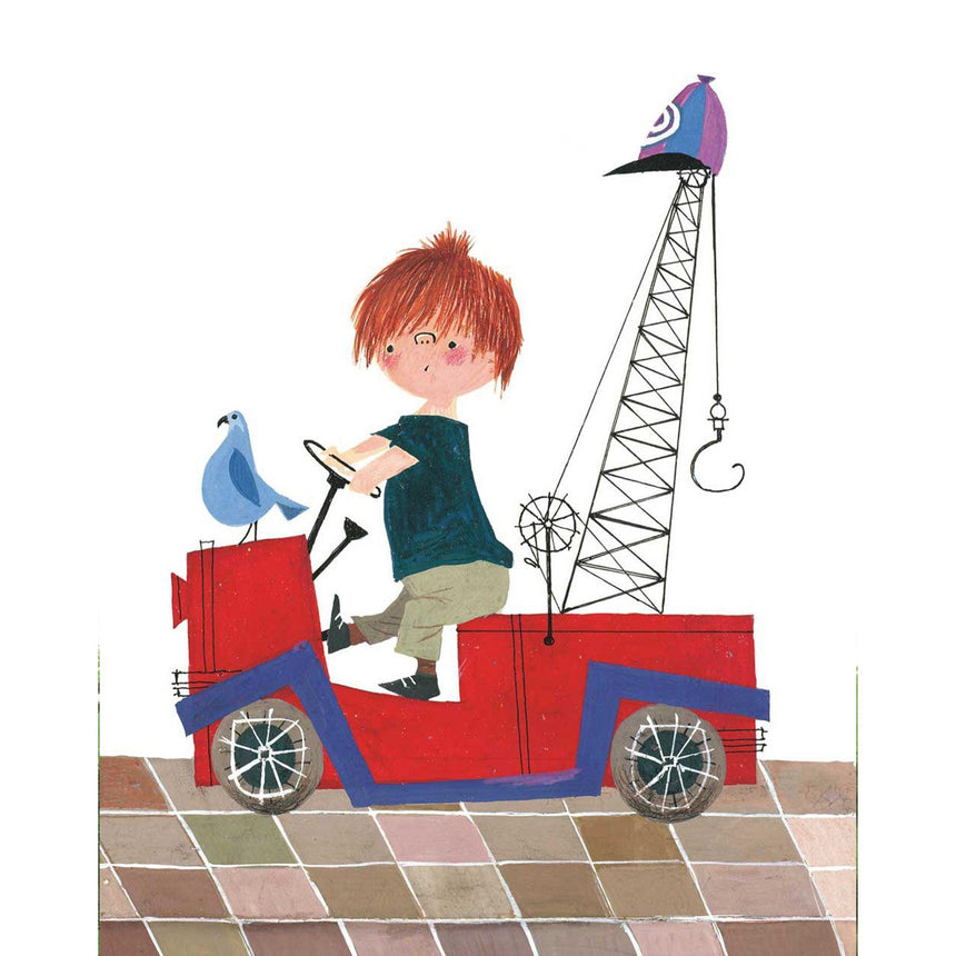 Red Tow Truck tapéta panel-0