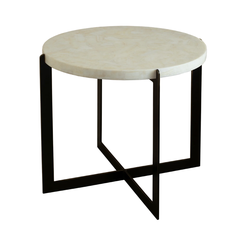 Fer metal storage table