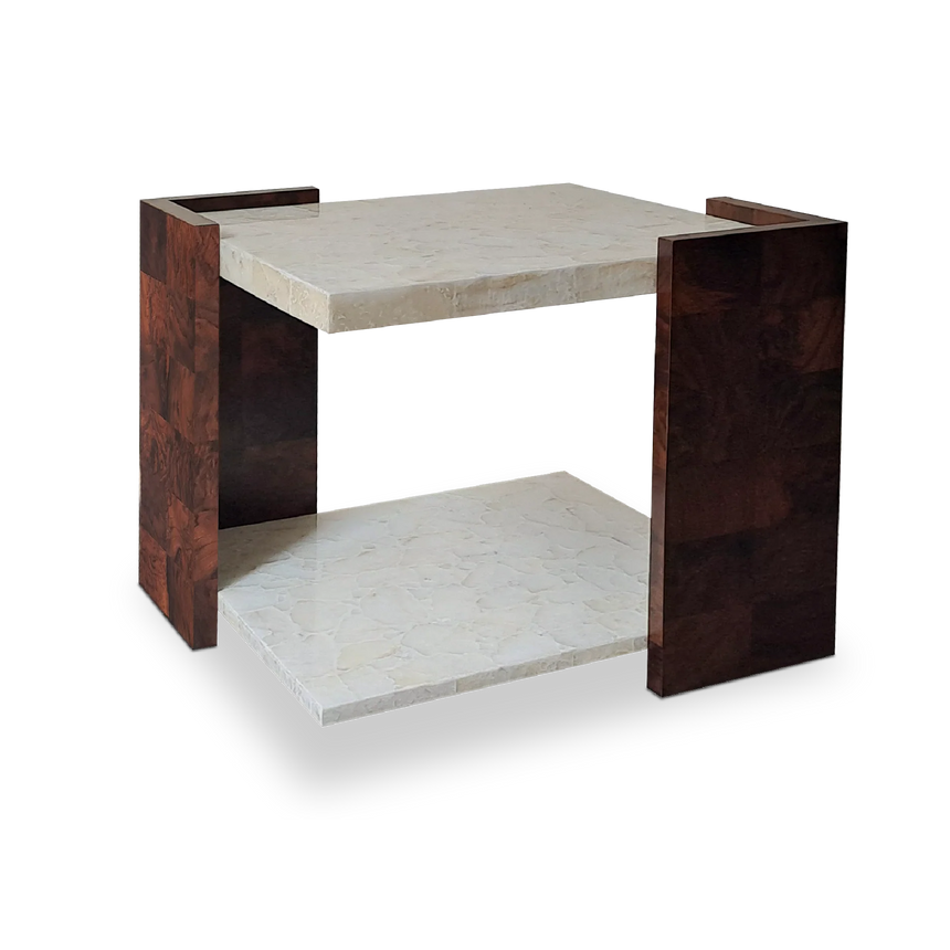 Fer metal storage table