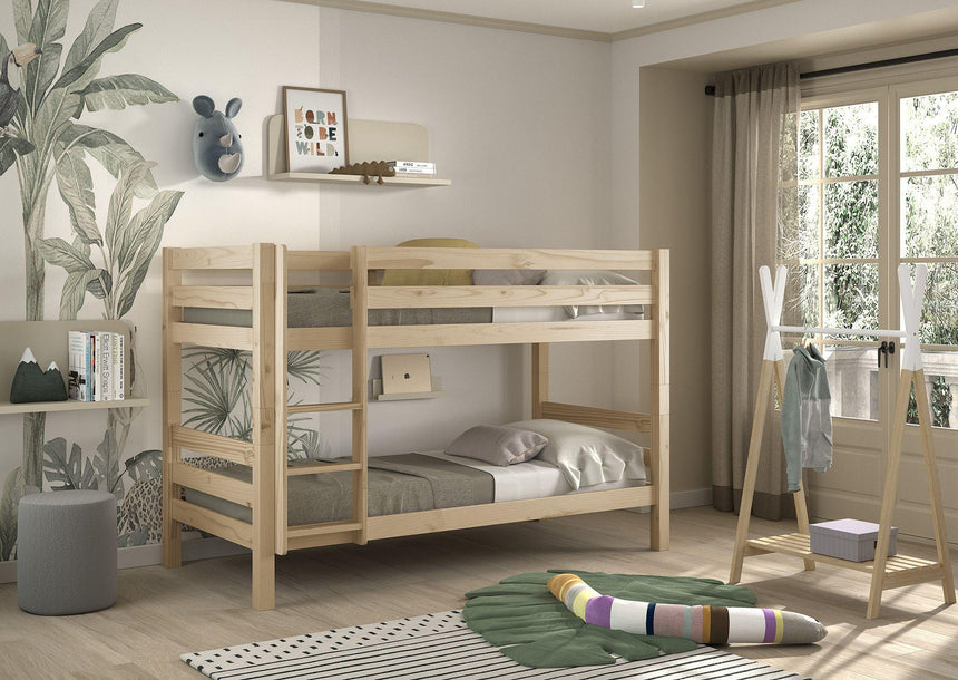 Pino wooden bunk bed 140