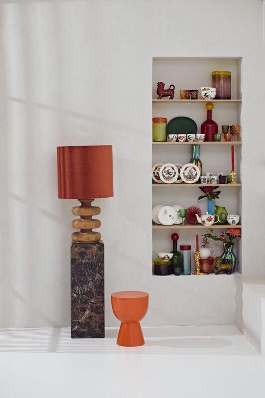 Tree Times wooden table lamp