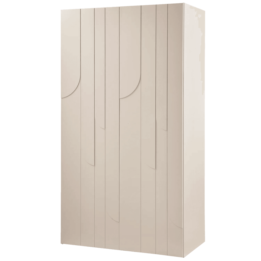 Rain wooden cabinet with clothes hangers