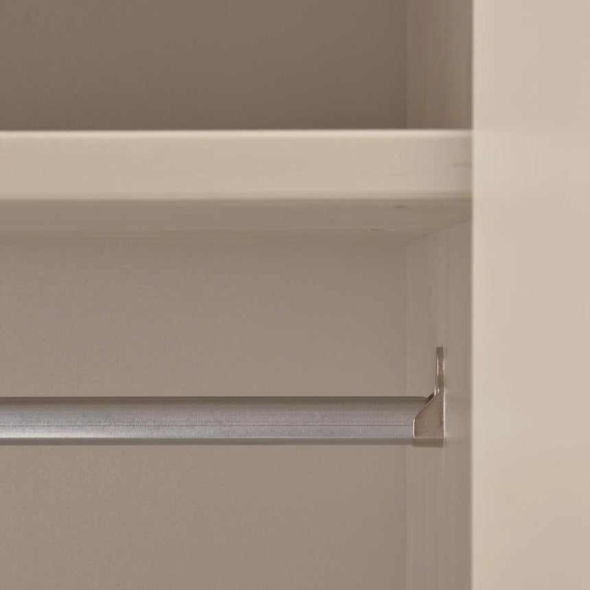 Rain wooden cabinet with clothes hangers