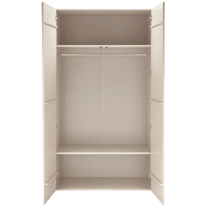 Rain wooden cabinet with clothes hangers