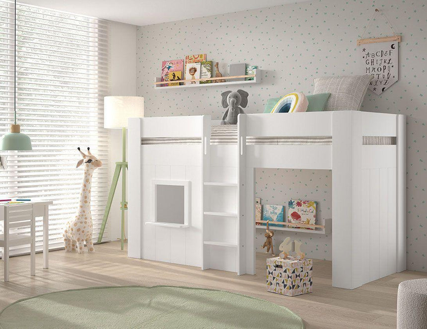 Reno wooden house children's bed, 90x200