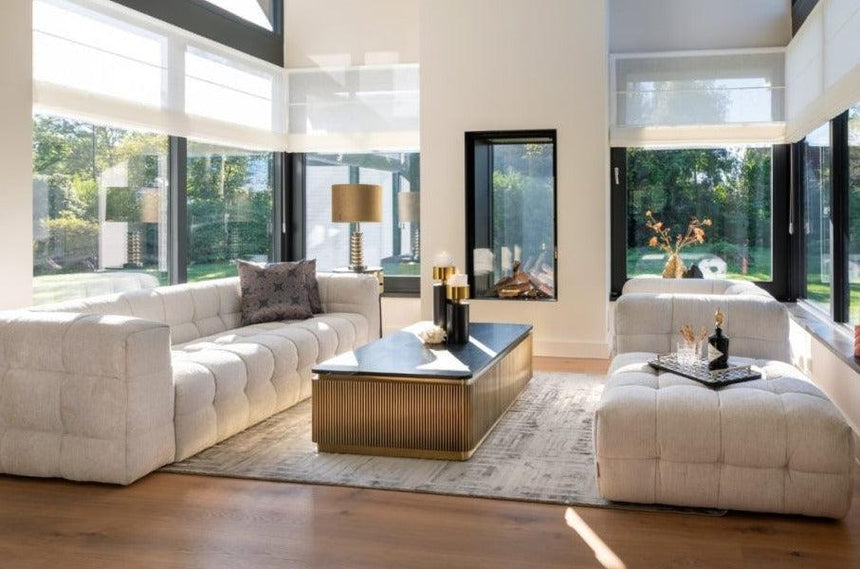 Ironville márvány dohányzóasztal 140x80 - Dutch Home