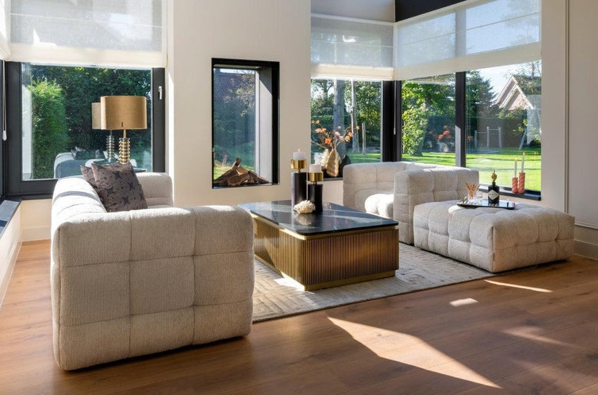 Ironville márvány dohányzóasztal 140x80 - Dutch Home