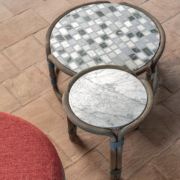 Rotin kerti dohányzóasztal