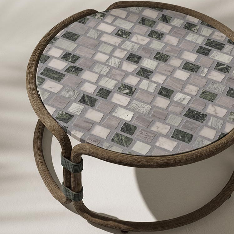 Rotin kerti dohányzóasztal