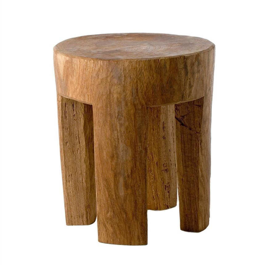 Round Four Square Legs fa ülőke - Dutch Home