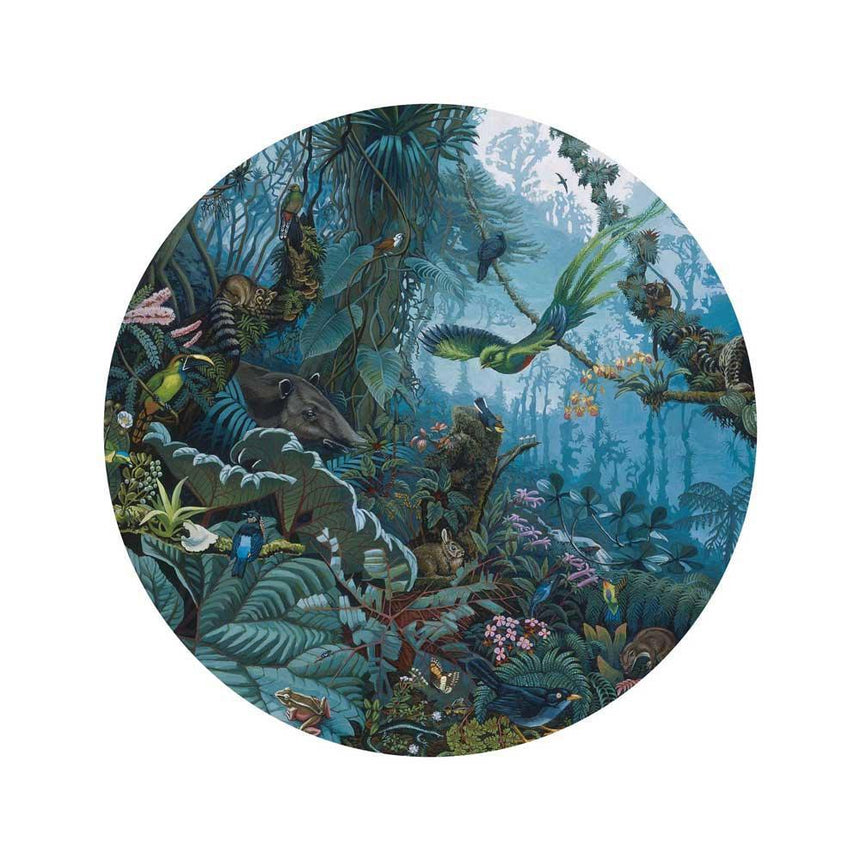 Tropical landscape kék körtapéta S-0