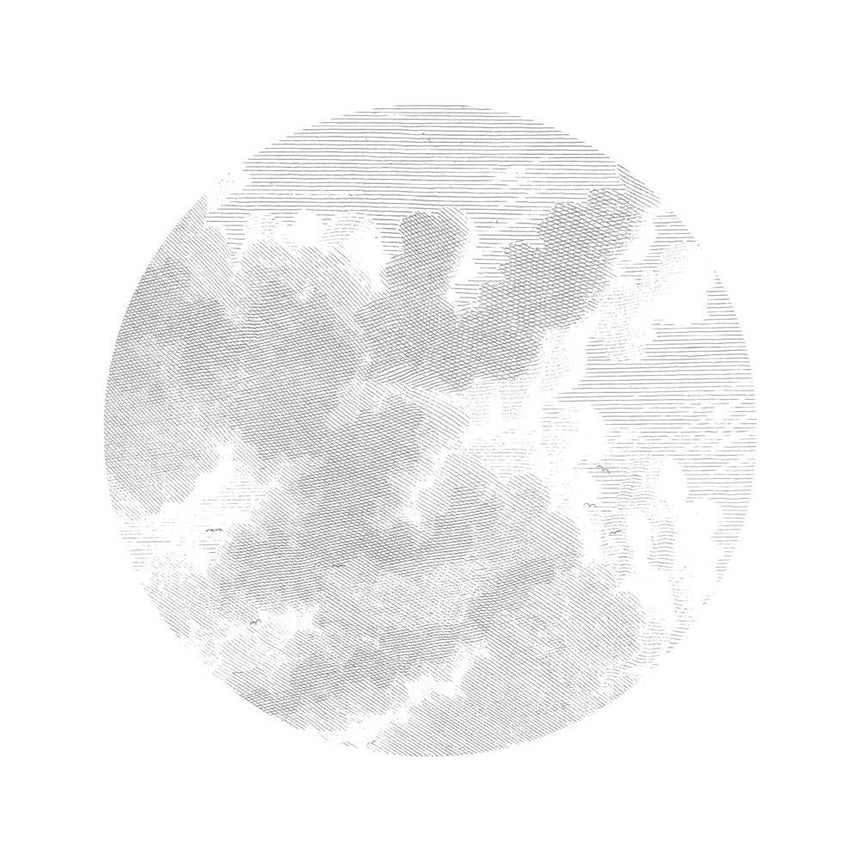 Engraved clouds 2, kerek tapéta S-0