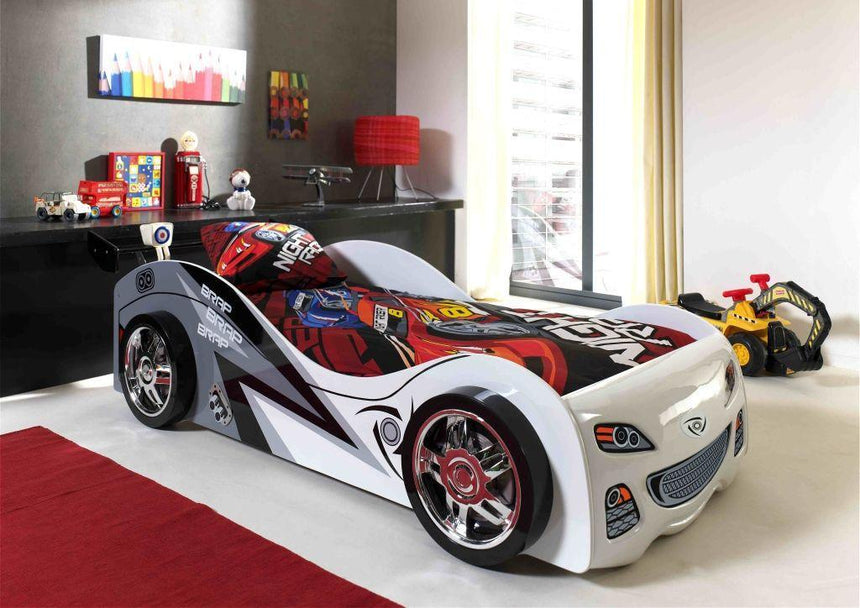 Brap Brap wooden racing car children's bed 90x200