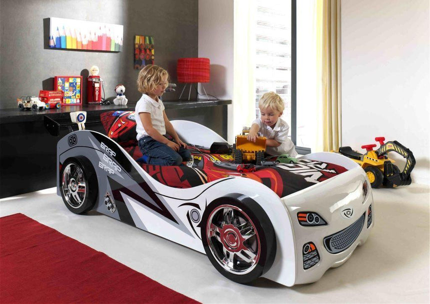 Brap Brap wooden racing car children's bed 90x200