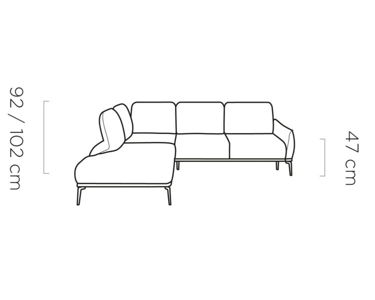 Storm L balos sarokkanapé