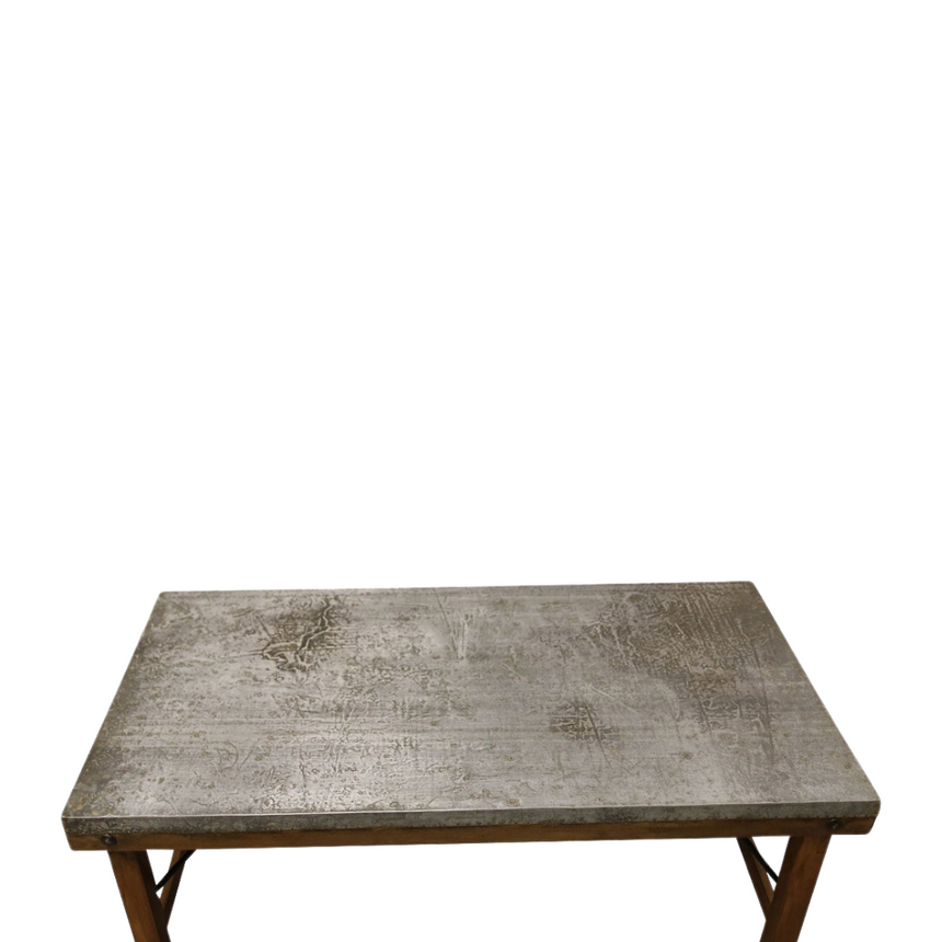 Zinc fa összecsukható dohányóasztal