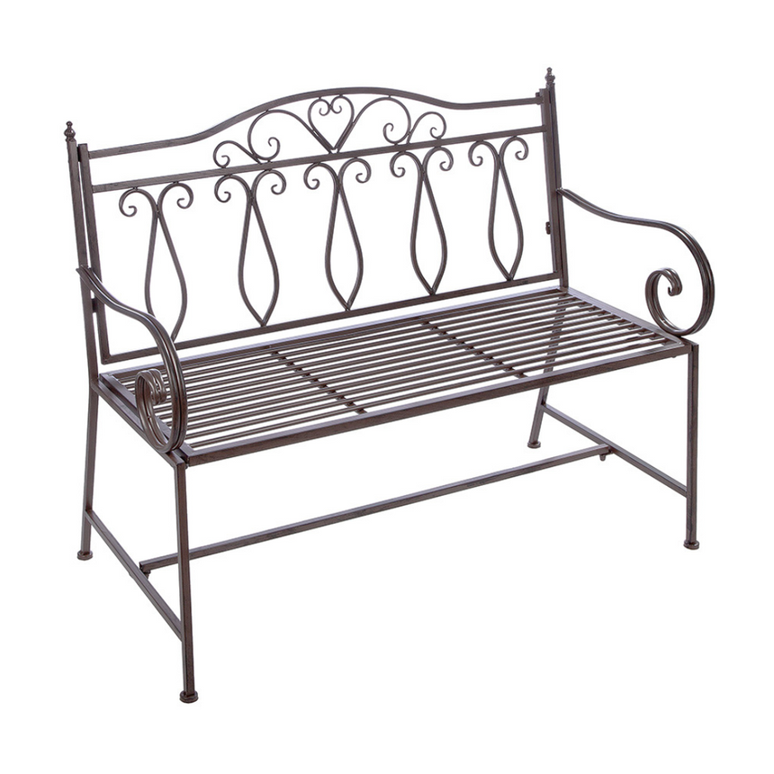 Bank metal garden bench