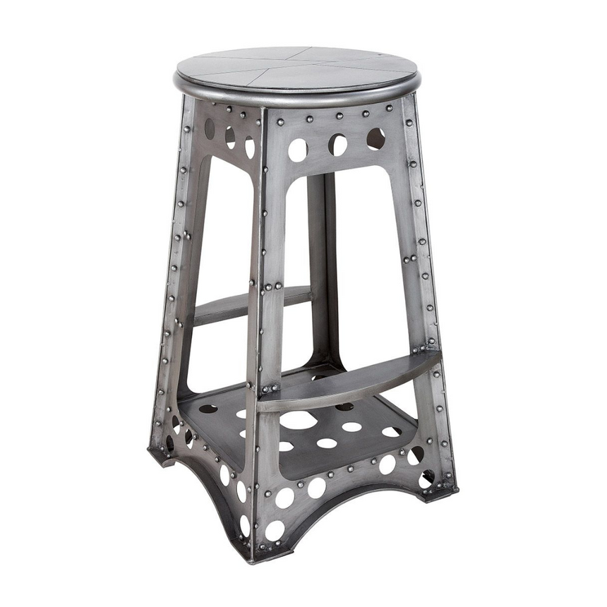 Aviation metal bar stool