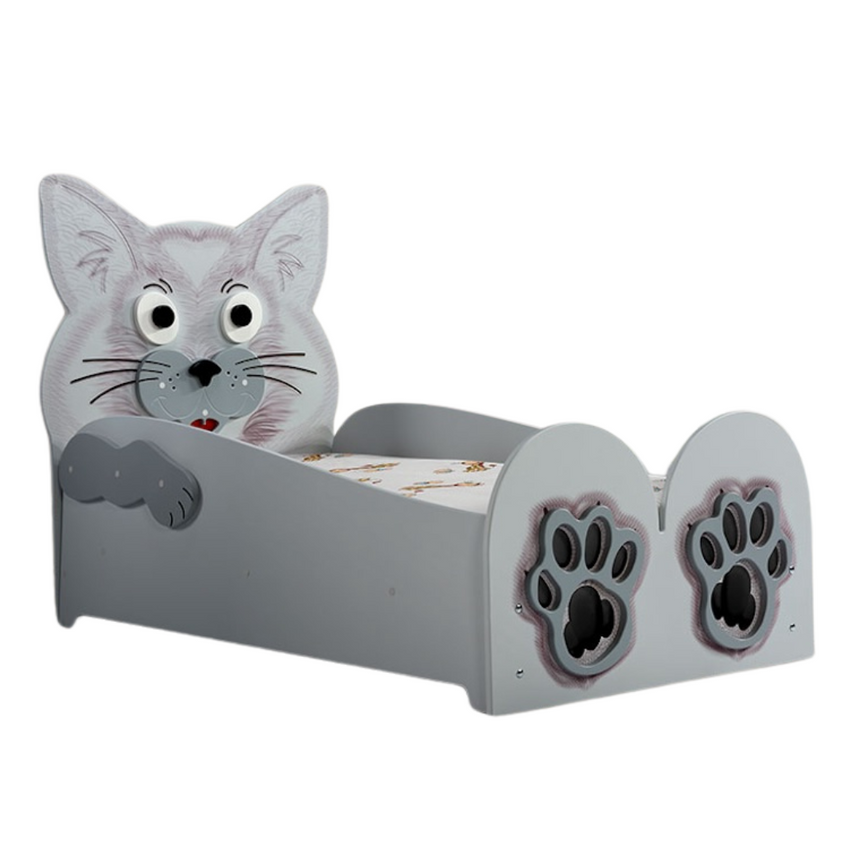 Cat wooden children's bed