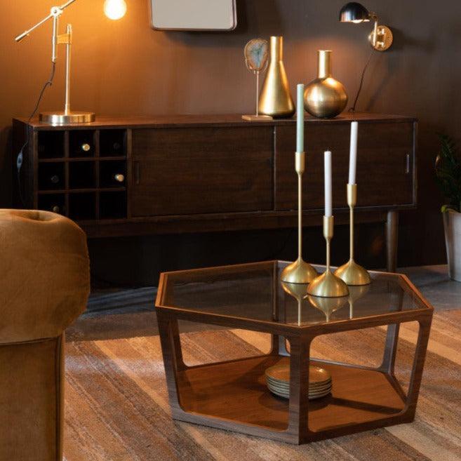 Sita üveg dohányzóasztal - Dutch Home