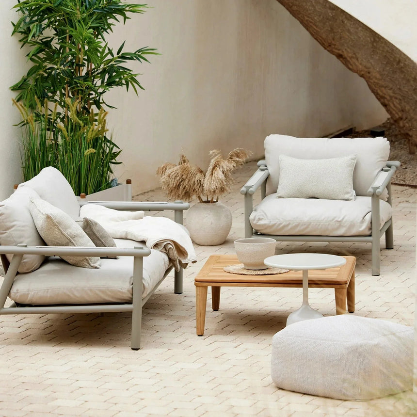 Sticks szövet kerti fotel fém lábbal