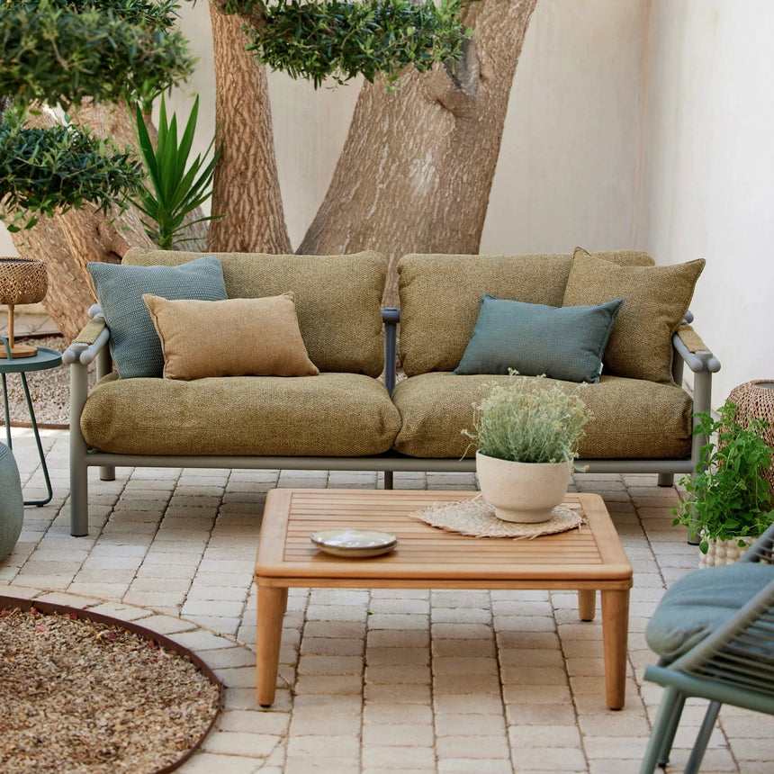 Sticks 2 személyes szövet kerti kanapé fém lábbal