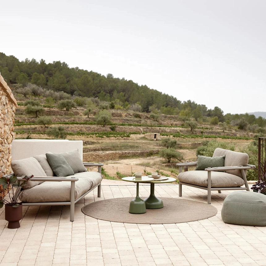 Sticks szövet kerti fotel fém lábbal