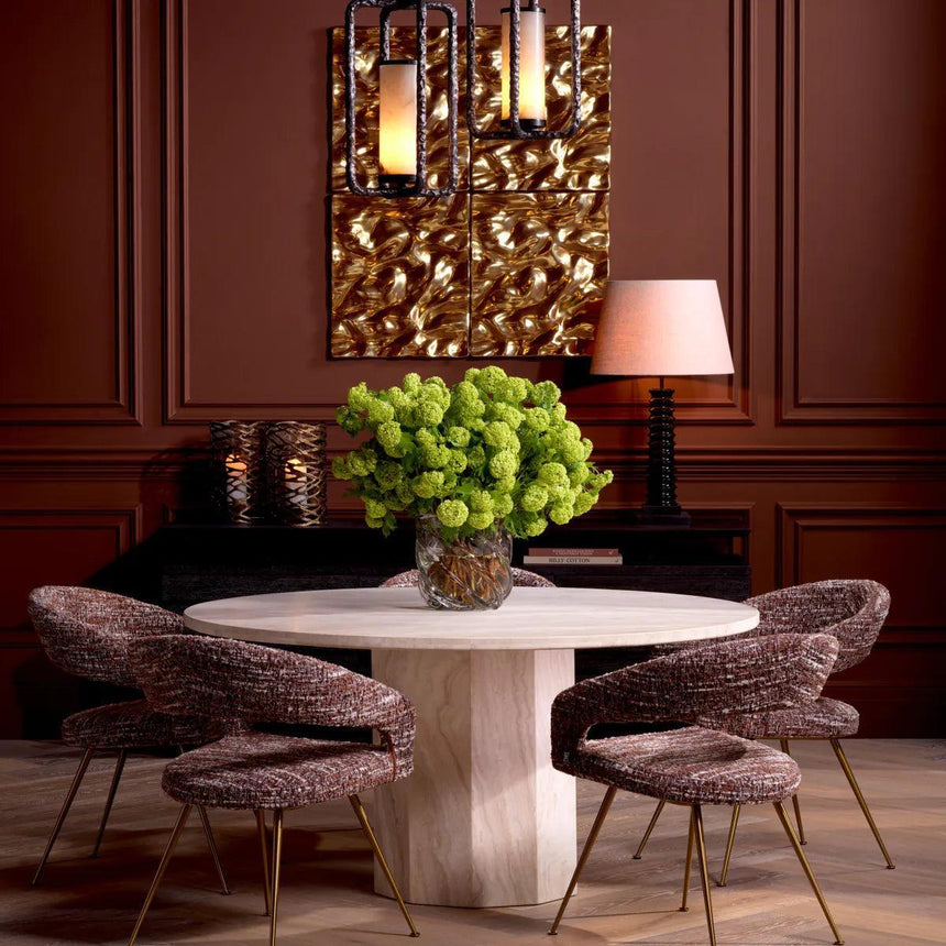 Florence limestone dining table