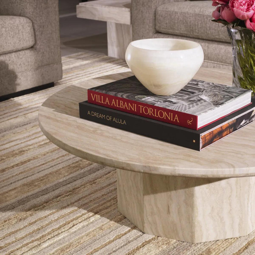 Florence limestone coffee table