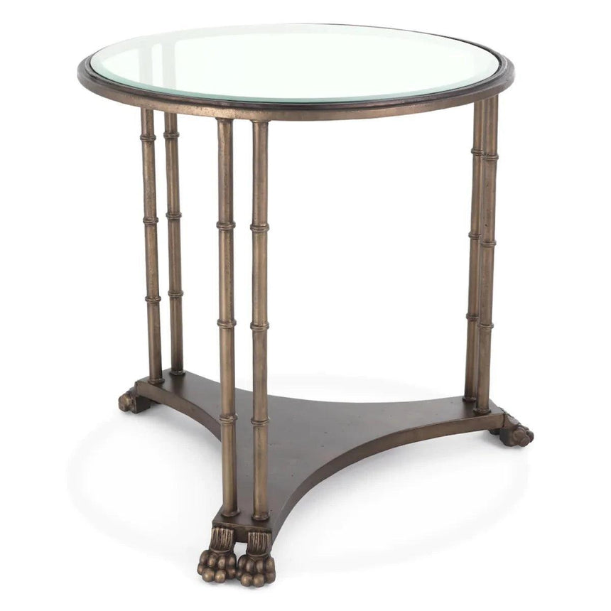 Lioness glass side table
