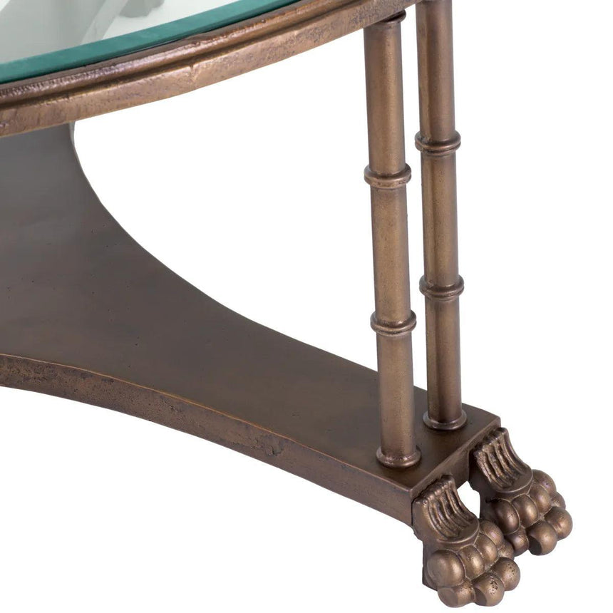 Lioness glass side table
