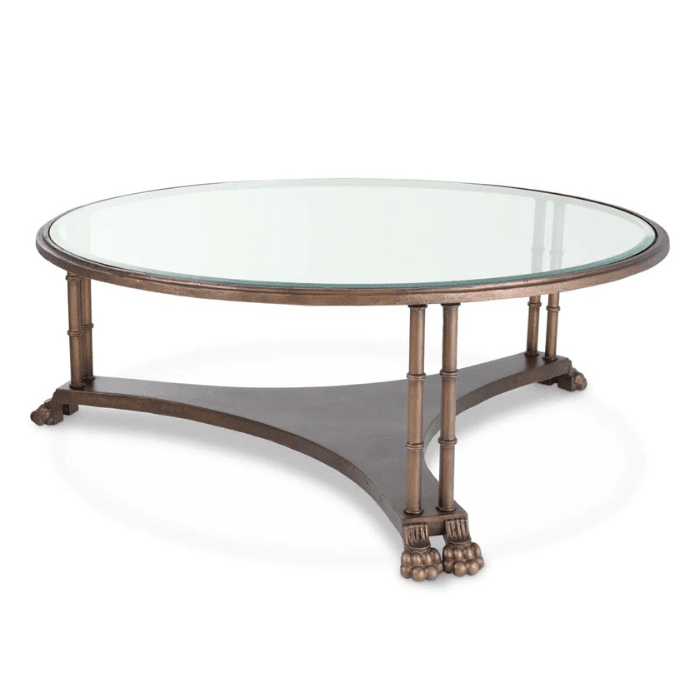 Lioness glass coffee table