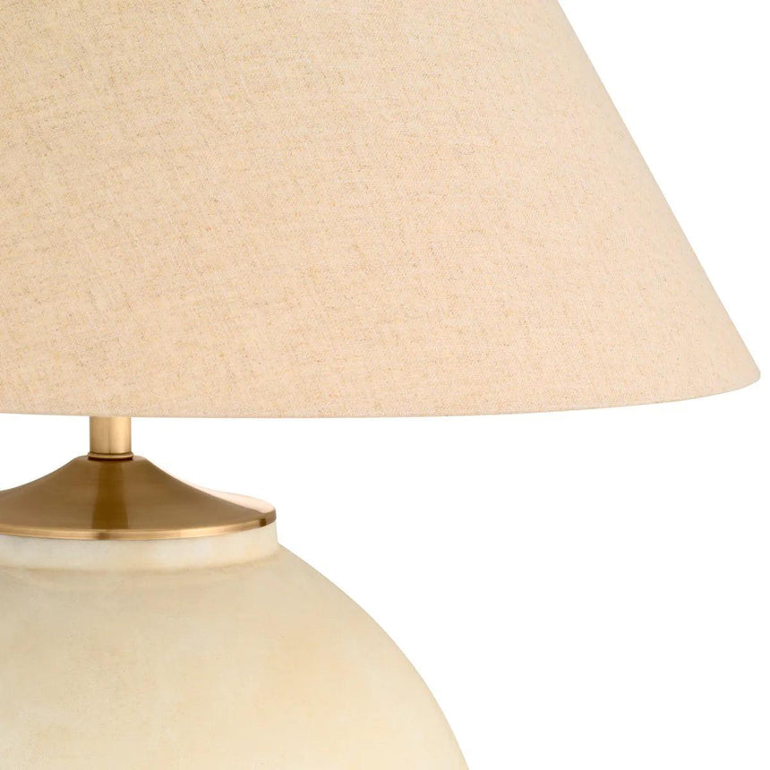 Moon Jar Stone Table Lamp